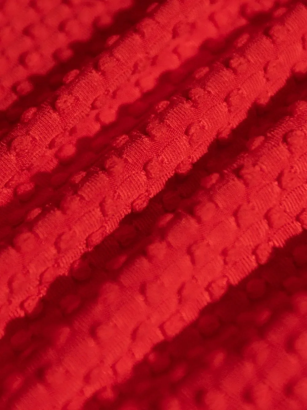 Red Textured Striped Bikini Set - Women Swim - Picture 4 of 4